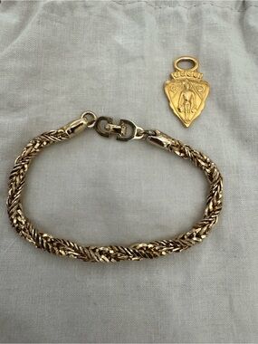 Vintage Christian Dior bracelet and Vintage Gucci Bag Charm